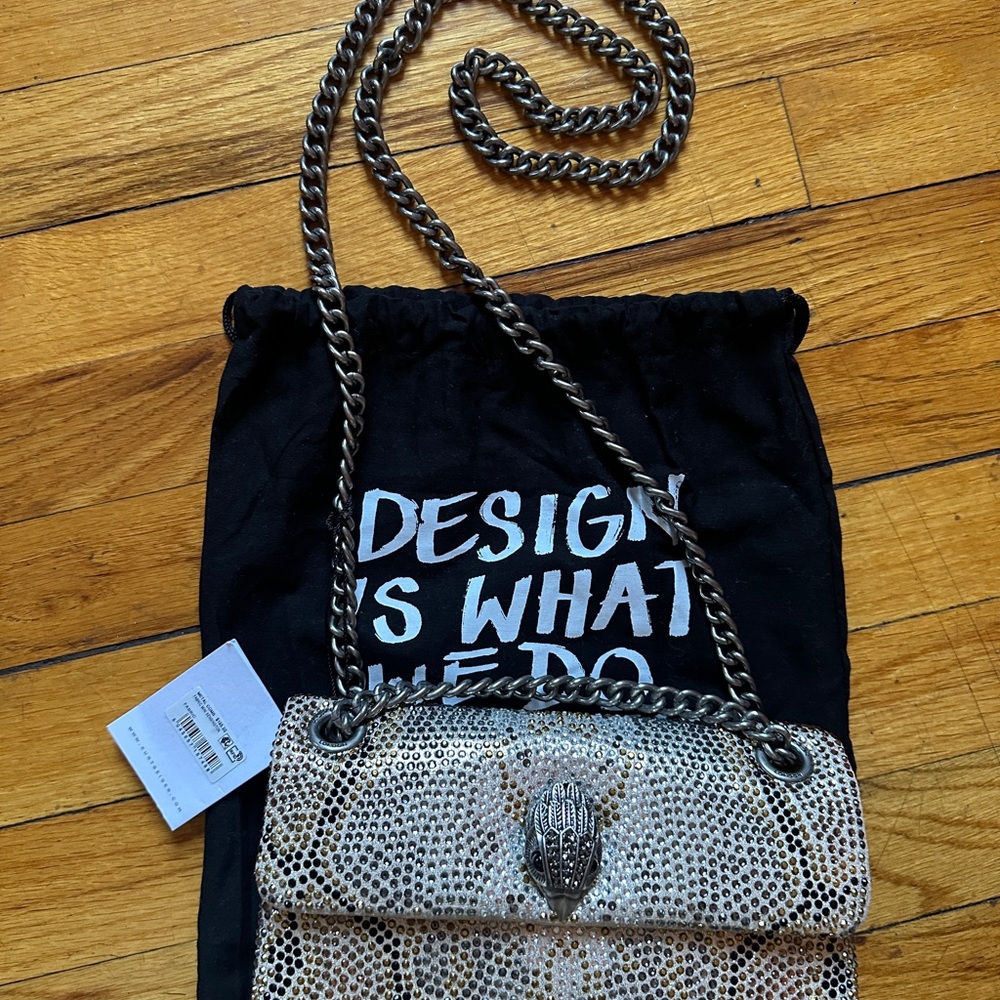 Brand New, RARE & Beautiful Kurt Geiger Multi Crystal Mini Kensington handbag. - Picture 9 of 12
